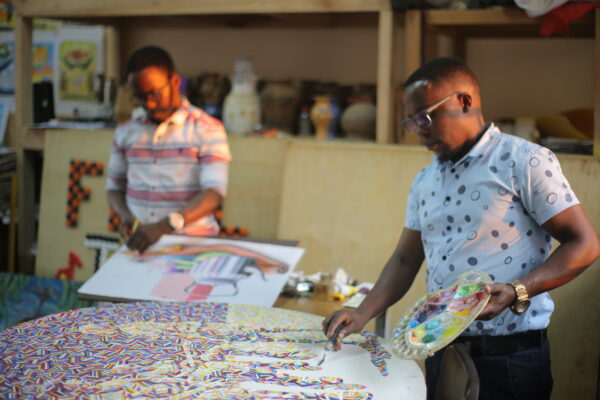 The twin artists – Kabonge and Damba